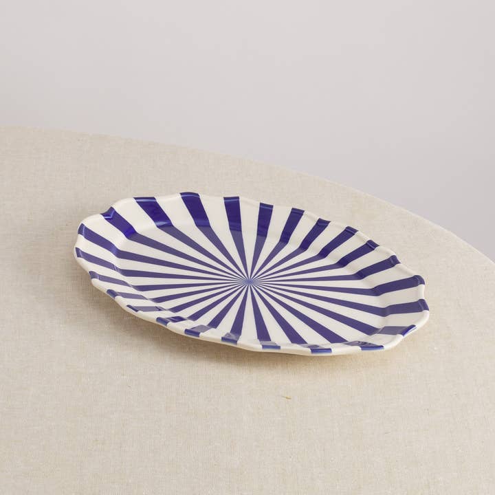 Maison Madison Home - Wholesale Platter - Mafalda Ceramic Oval Platter 15.5"2