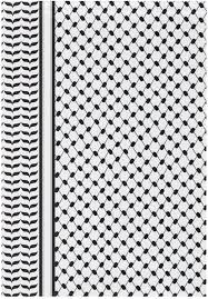 Hecho a mano - Vendita all'ingrosso Sciarpa - Donna - Sciarpa palestinese Kufiya 180x70 cm in chiffon traspirante stampato6