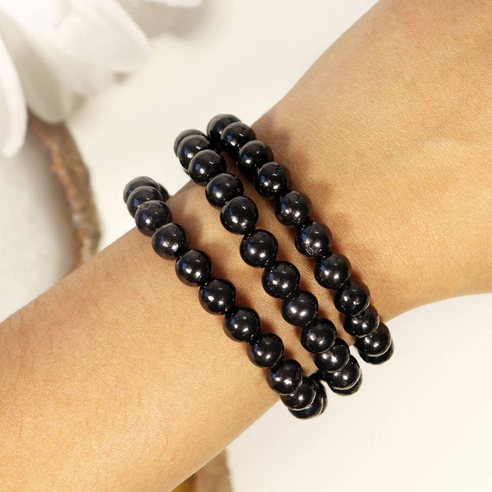 Natures Artifacts Inc - Wholesale Beaded Bracelet - Shungite Bracelet3