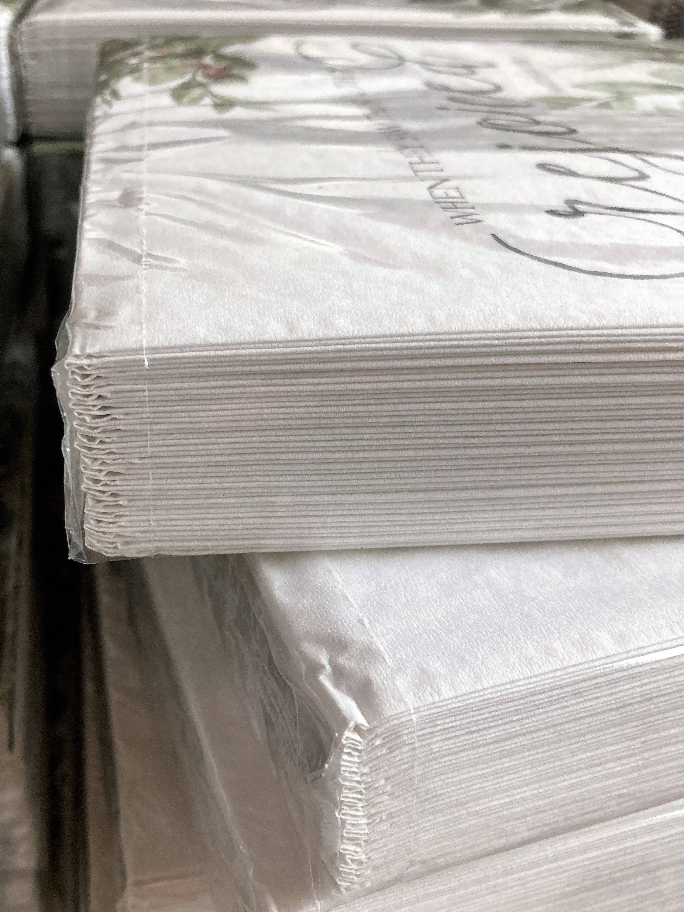 Pearls of Parchment - Wholesale Disposable Napkin - Winter Green Christmas Paper Napkins | 20 ct Scripture Nap2