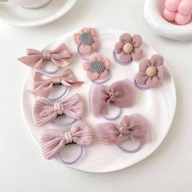 KiddieKickz - Wholesale Hair Bow - Kids - Children's Color Bow Hair Rope High Elasticity12