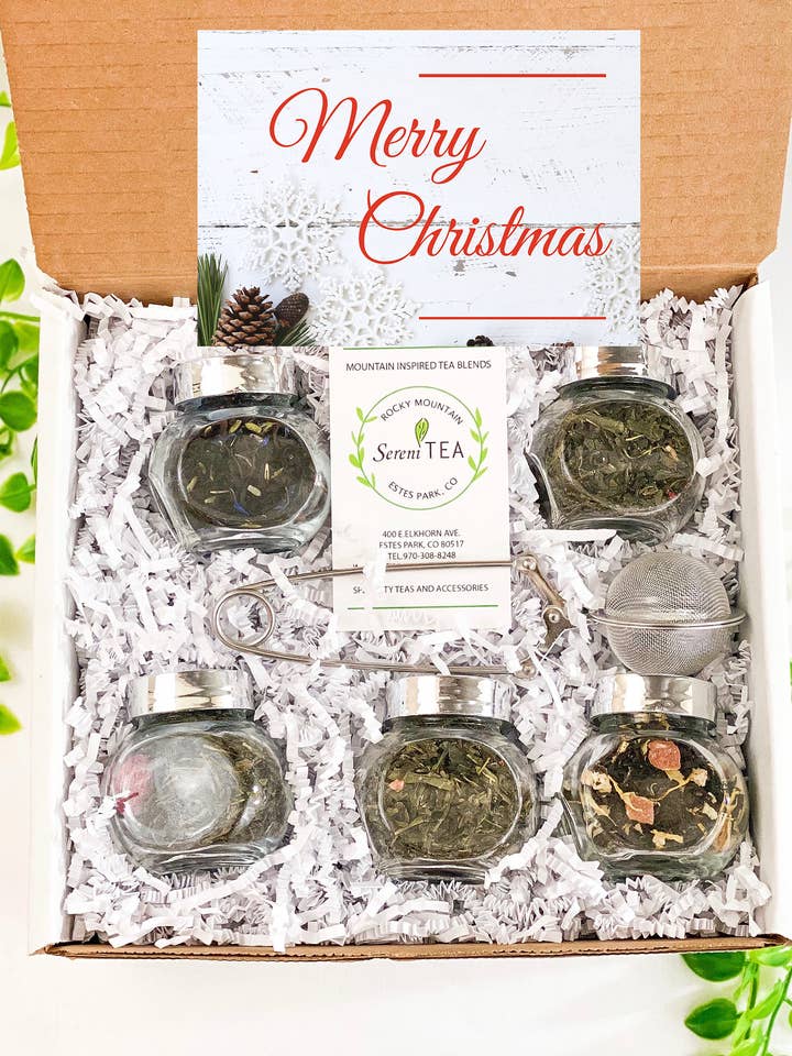 Merry Christmas Tea Gift set for wholesale by Rocky Mountain SereniTEA