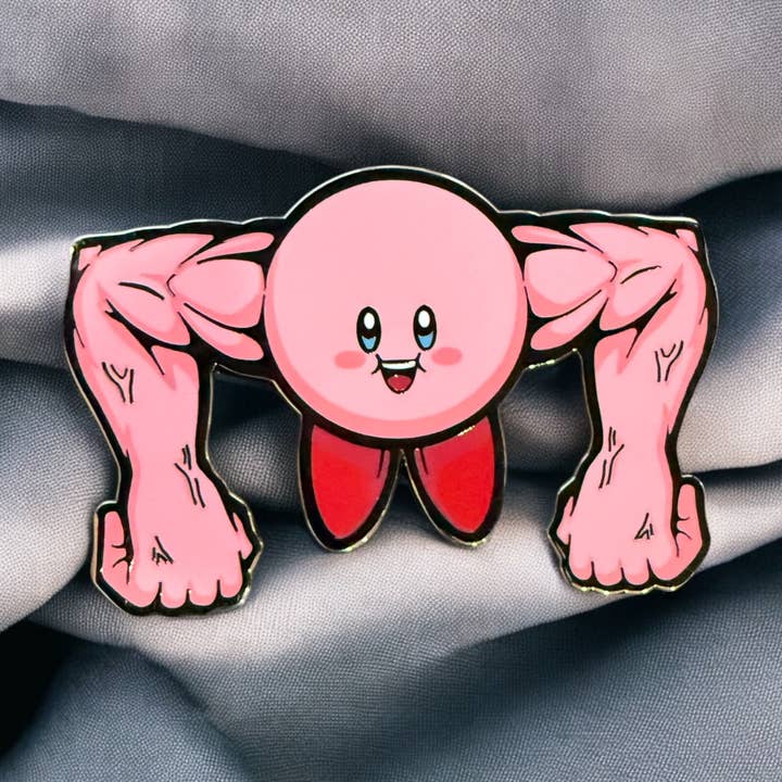 Alfiler Kirby de esmalte duro, 2,5 pulgadas, de Shredded para venta al por mayor de GoopyGoblins