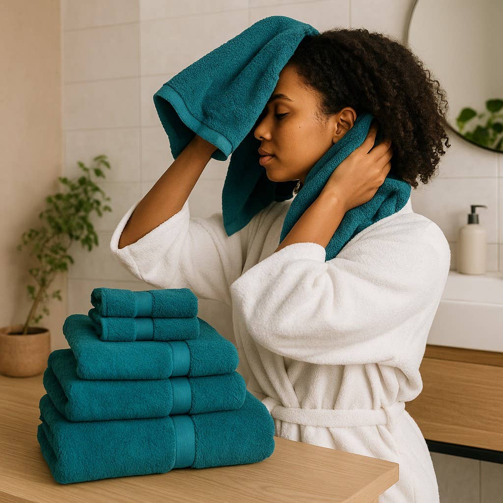 Vaurna - Vente Ensembles de serviettes - Serviettes de bain Signature Zero-Twist 100 % coton, 700 GSM14