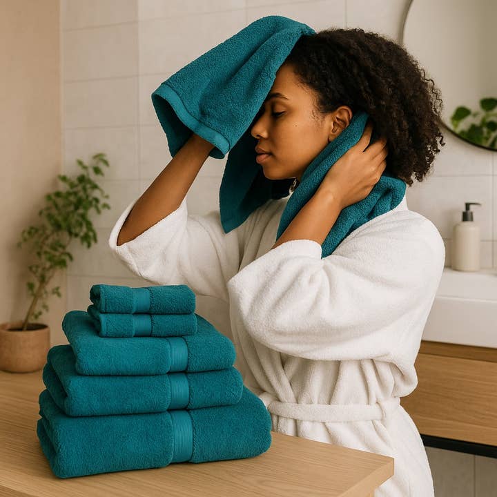 Vaurna - Vente Ensembles de serviettes - Serviettes de bain Signature Zero-Twist 100 % coton, 700 GSM14