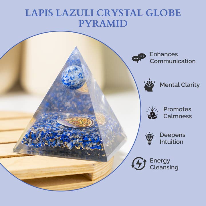 Soothing Crystals – wholesale Spiritual stone/crystal – Orgone Pyramid | Lapis Lazuli | Crystal Energy Pyramid7