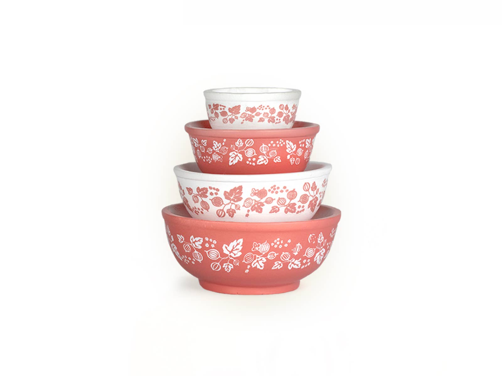 Twinkltoast - Wholesale Decorative Plate/Dish/Bowl - Mini Pyrex-Inspired Mixing Bowls – Retro Stackable Set16