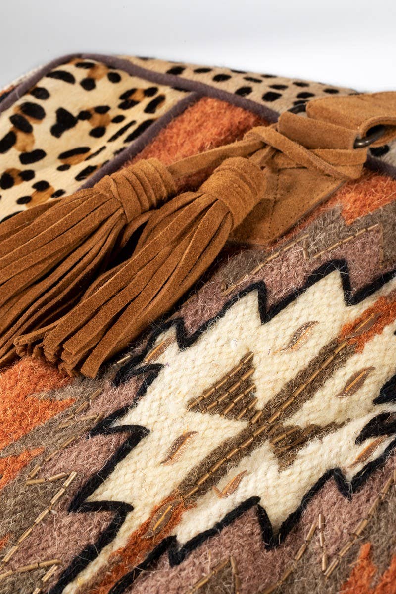 HAKUNA MATATA Bolso fin de semana Hakuna Matata con motivo étnico tejido a mano de venta al por mayor en Faire6