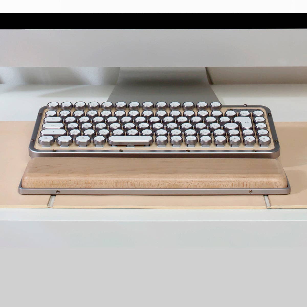 Azio - Vente Rehausseur de bureau - Repose-poignets rétro classique18