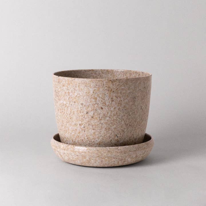 Kanso Designs - Wholesale Plant Pot - 7" Rice Husk Planter Pot