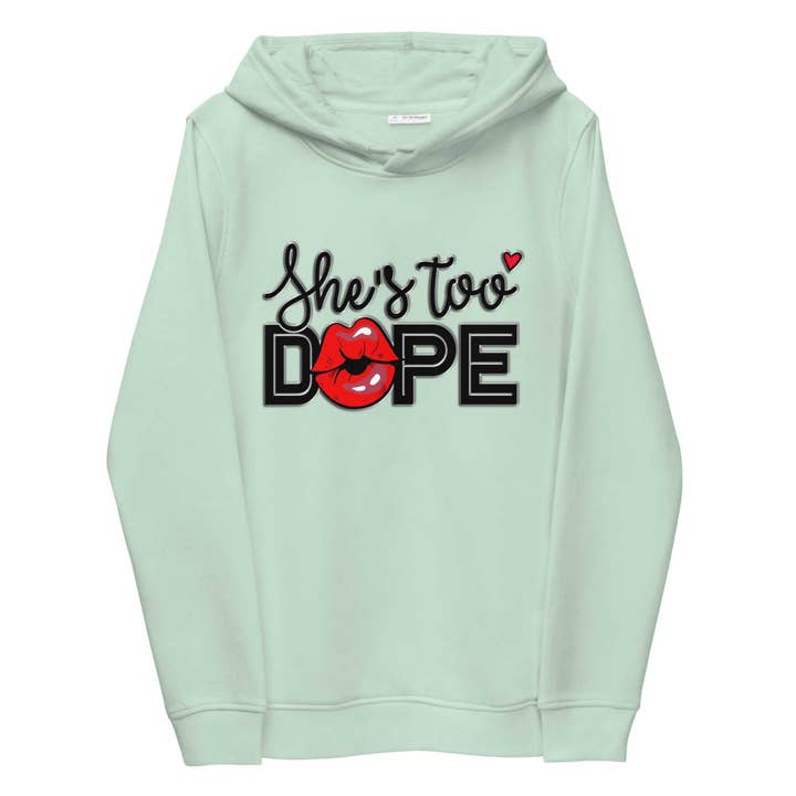 She's Dope Eco Fitted Hoodie for wholesale by The Closet Junkies