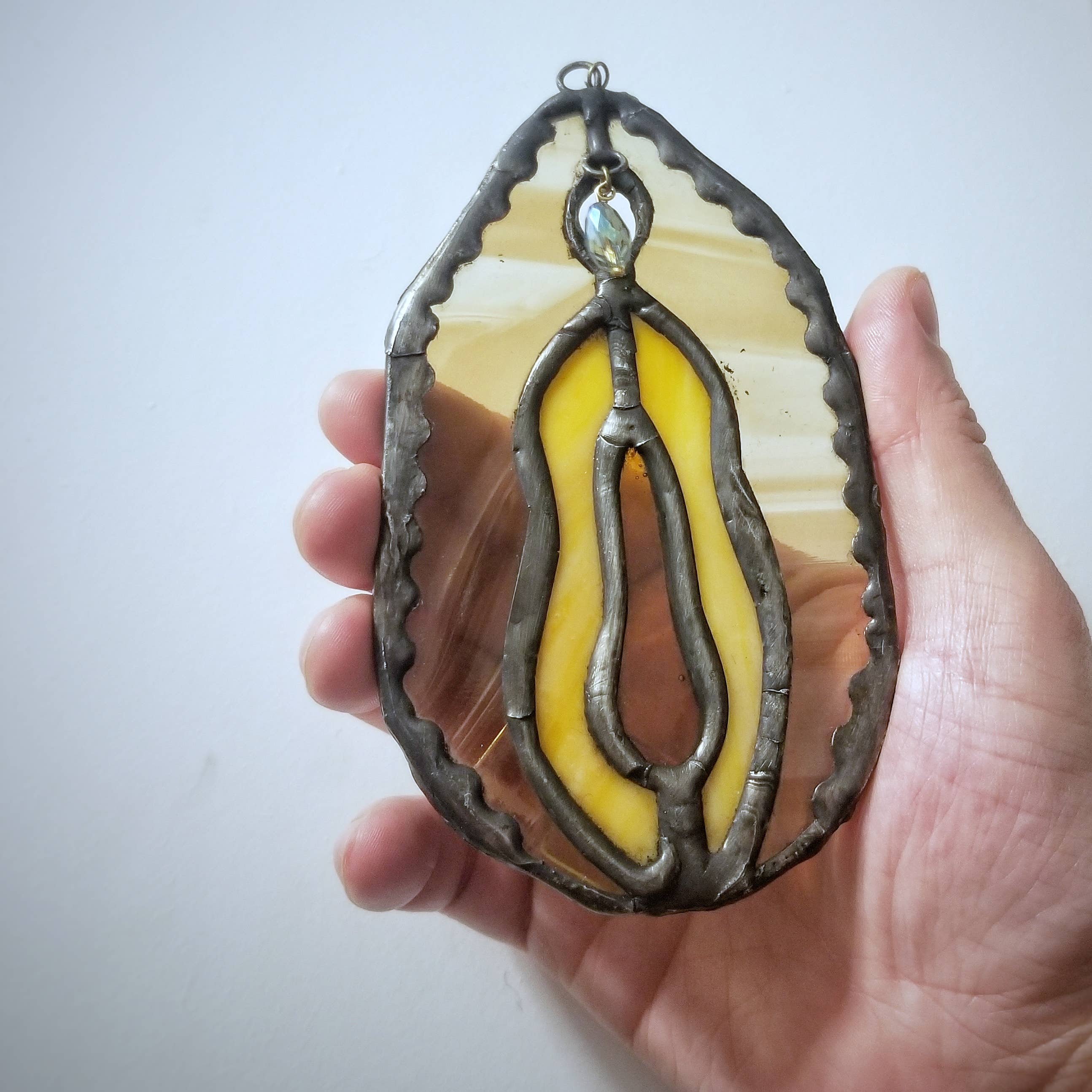 Lost & Found Design - Wholesale Suncatcher - Stained glass - yoni - choose your color combination5
