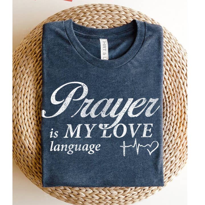 CAMISETA GRÁFICA MINERAL ORACIÓN ES MI LENGUAJE DEL AMOR para venta al por mayor de HRTandLUV