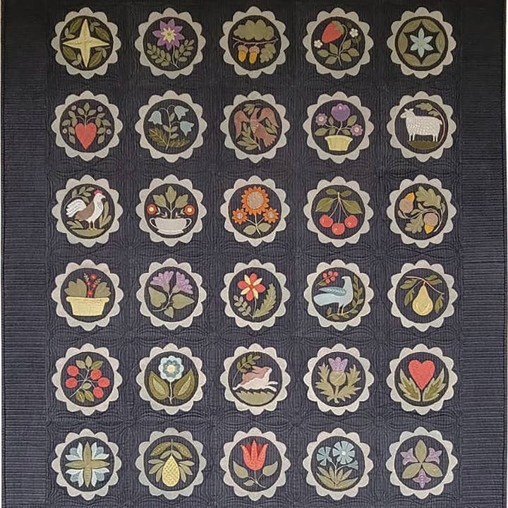 All Through The Night - Wholesale Quilt - #2216 Buttermold Sampler Quilt1