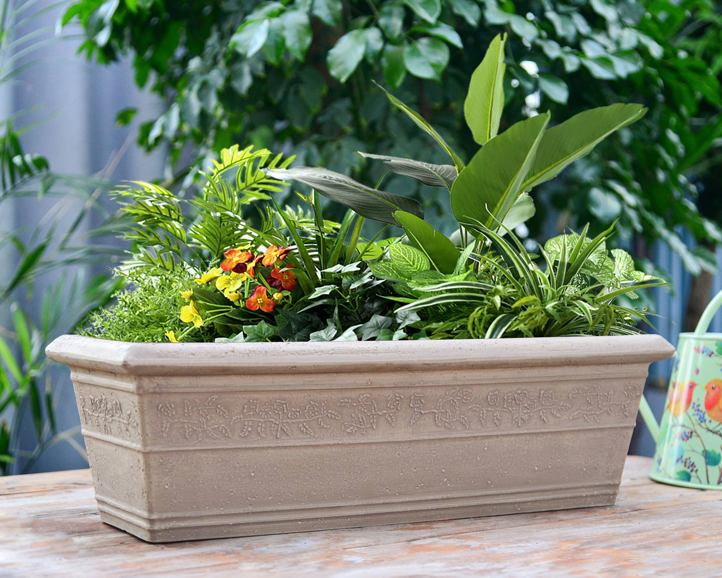 Greenship Garden USA - Wholesale Planter Box - GreenShip Classic Long Large Box Planter W.22.85" x H. 7.09“7