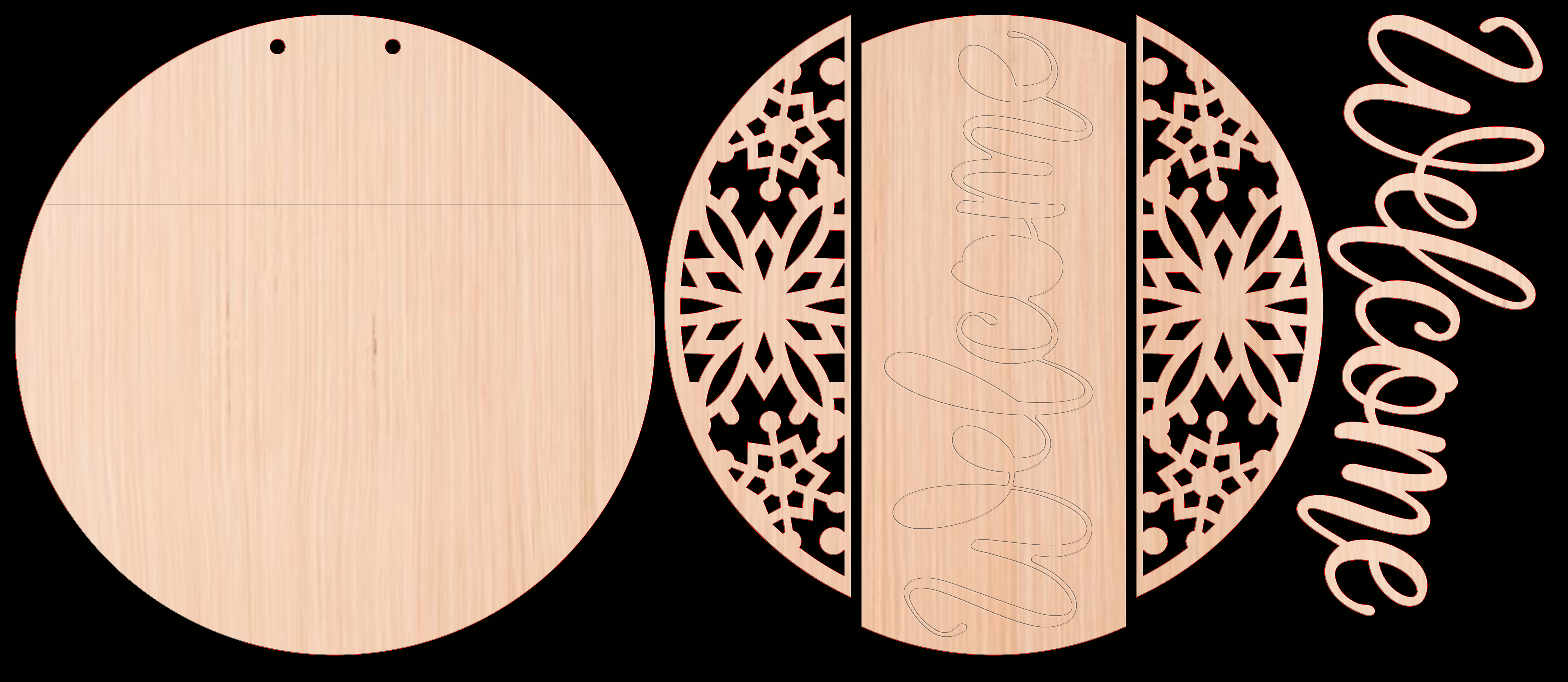 Kate's Blanks - Wholesale DIY Craft Kit - Welcome Snowflake Pattern1