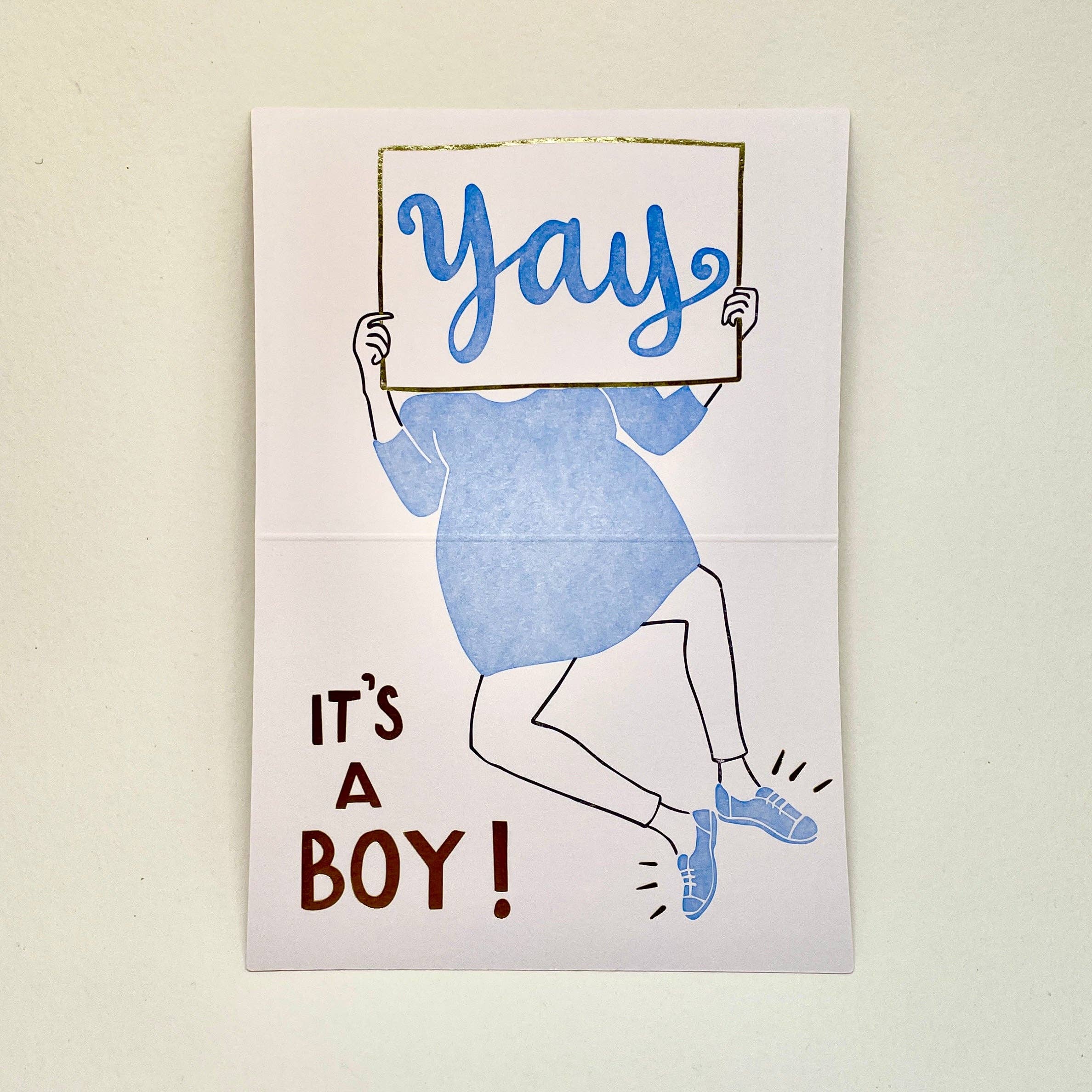 Big Wheel Press – wholesale Baby card – Gender Reveal0