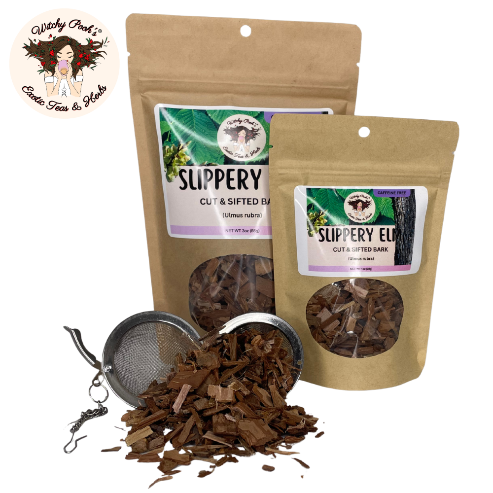 Witchy Pooh's Exotic Teas & Herbs - Wholesale Loose Tea - Witchy Pooh's Slippery Elm Tea - Cut & Sifted Bark8