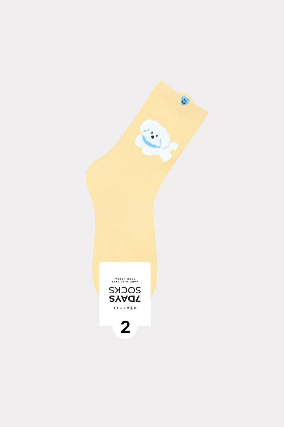 7DAYSSOCKS - Wholesale Socks - Women's - Women's Crew Puppy's Diary Socks - Made in Korea1