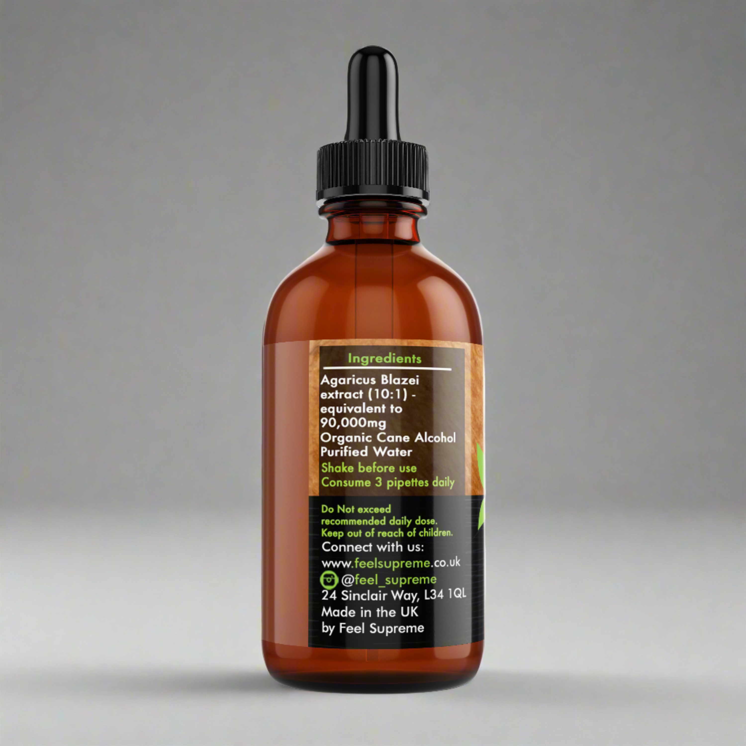 Feel Supreme - Wholesale Oral Supplement/Vitamin - Agaricus Blazei Mushroom Liquid Supplement | Immune Support 2