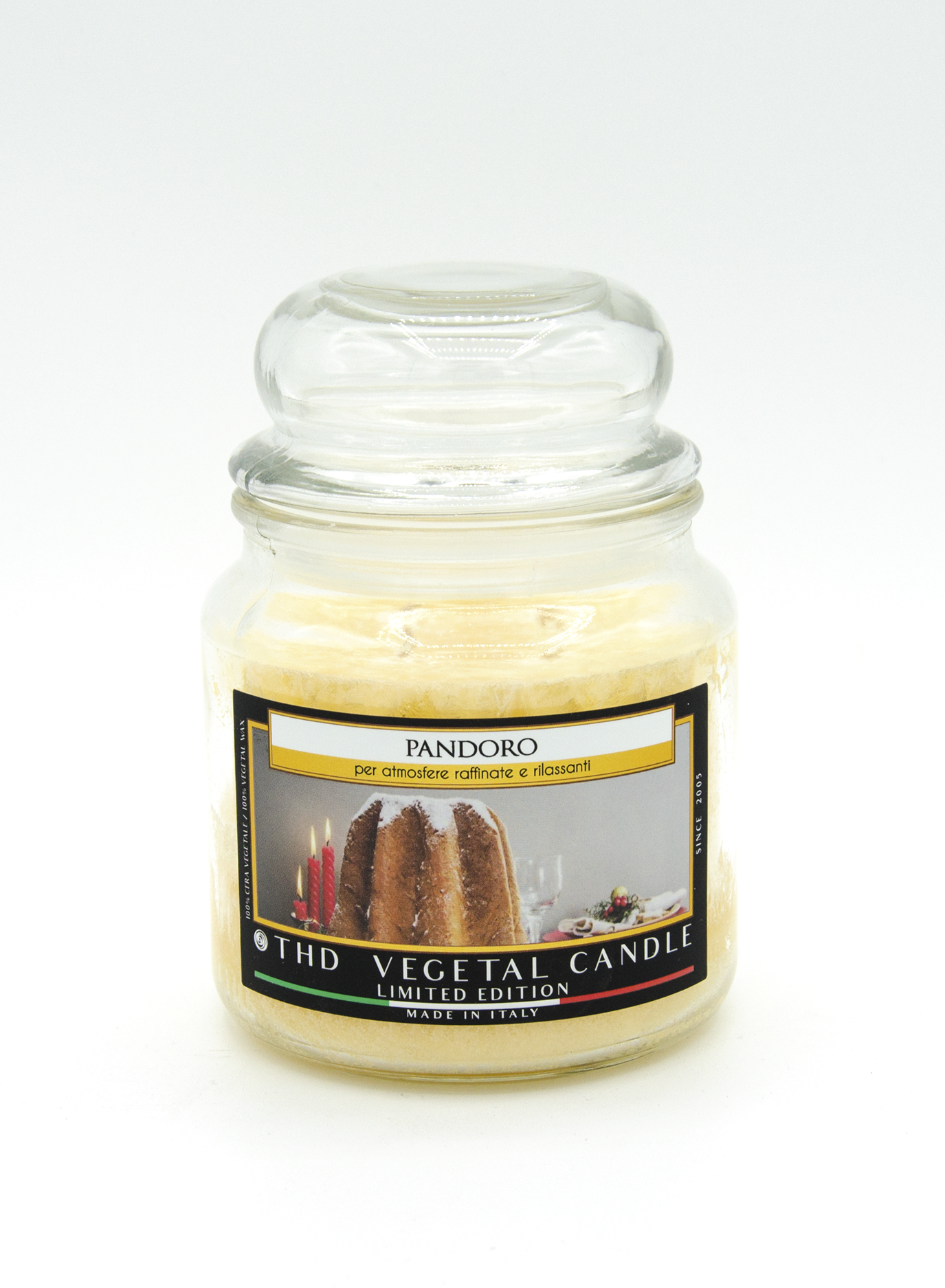 Thd Tophouse - Vendita all'ingrosso Candele regalo - THD Vegetal Candle Limited Edition Medium Pandoro 6/1860