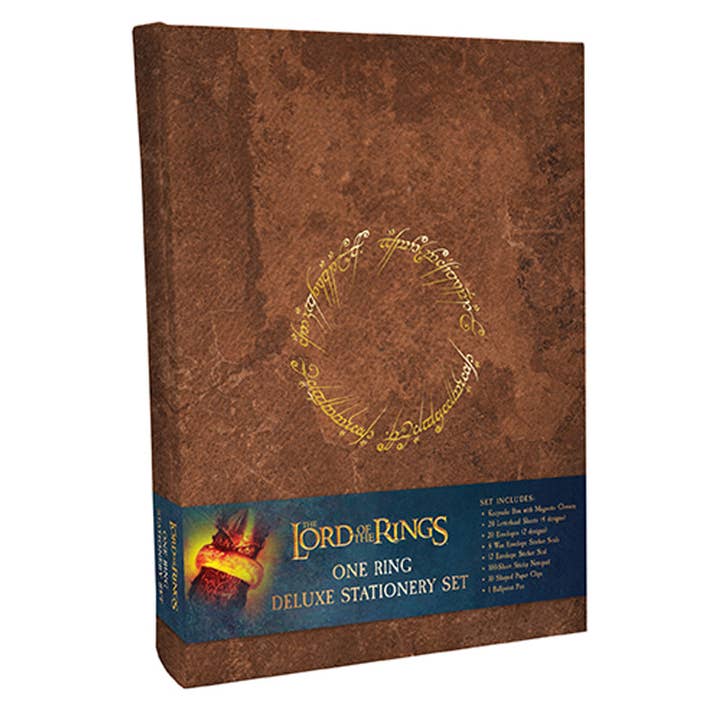 Le Seigneur des Anneaux : Set de papeterie One Ring pour la vente par Insight Editions - #1 Pop Culture Publisher