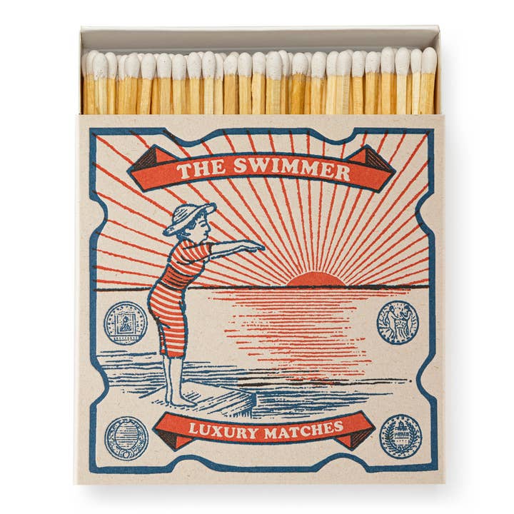The Swimmer | Square - Safety Matches for wholesale by Archivist Gallery | United States