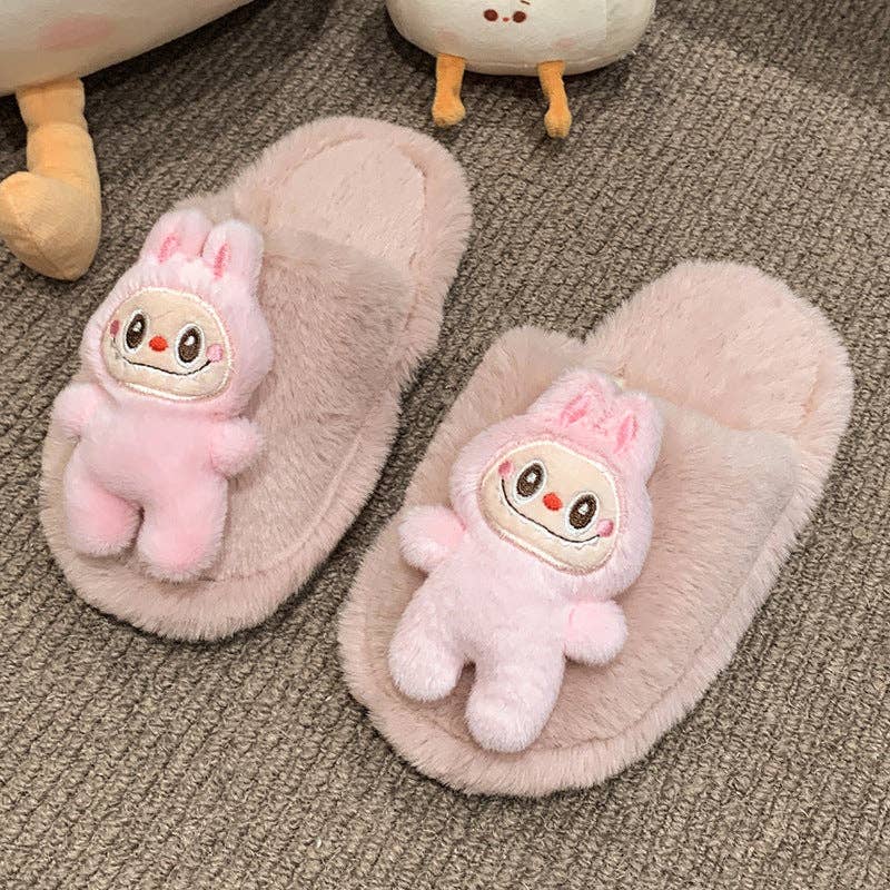Little Trendy - Wholesale Slippers - Kids - Cute monster plush home slippers2