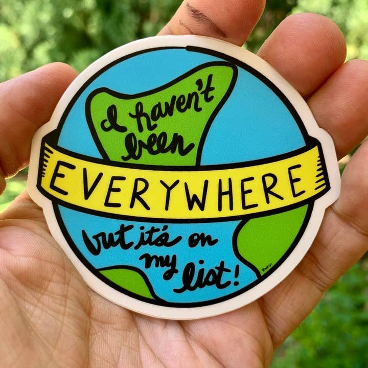 World Traveler {autocollant} pour la vente par Uncle Dunc's Sticker Shoppe