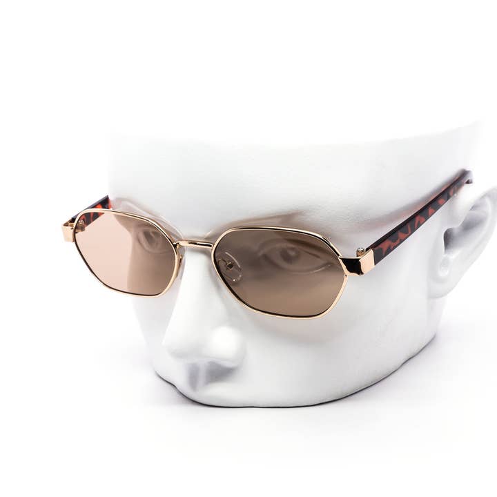 Minimal Chic Metal Oval Frame Sunglasses for wholesale by Still Friday