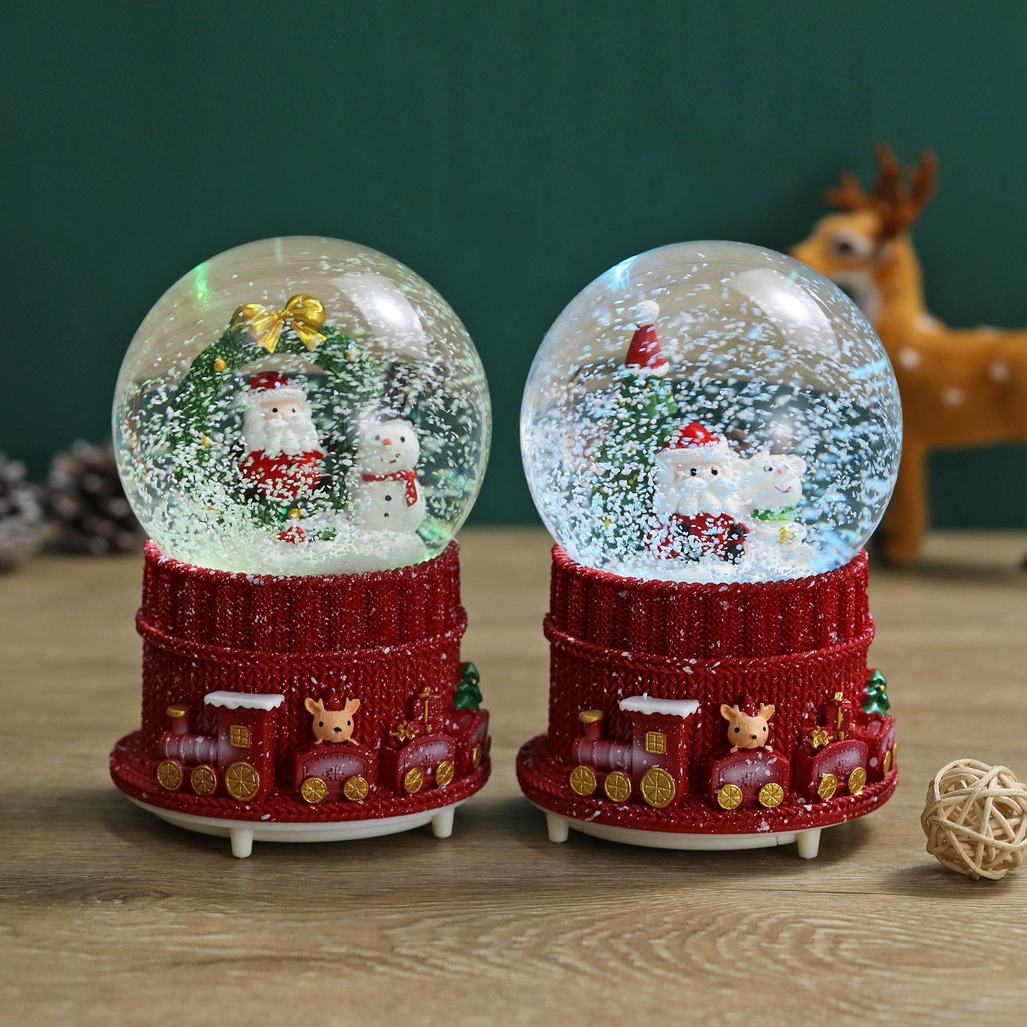 SINT - Wholesale Snow Globe - SINT Christmas Musical Glittering Water Snow Globe | Set of 221