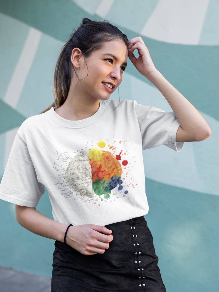 Rollitoasà - Wholesale Screen Printed T-Shirt - Women's - Brain T-shirt