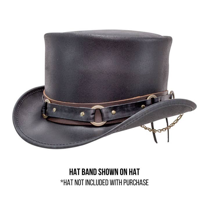 American Hat Makers - Wholesale Bandana - Unisex - Genuine Leather Hat Band - Style SR2