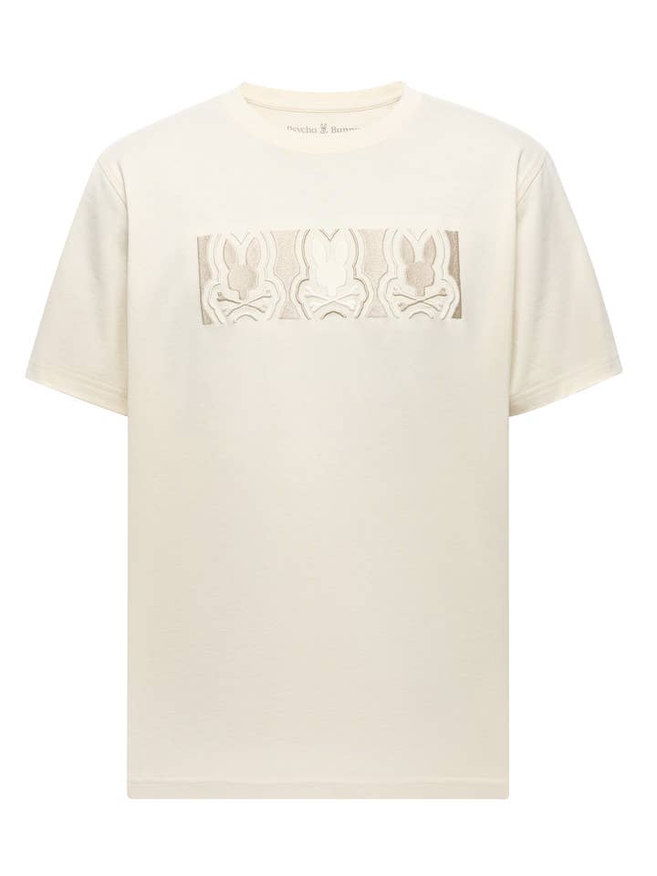 Rob Graphic Tee-031 White Cap Gray for wholesale by Psycho Bunny