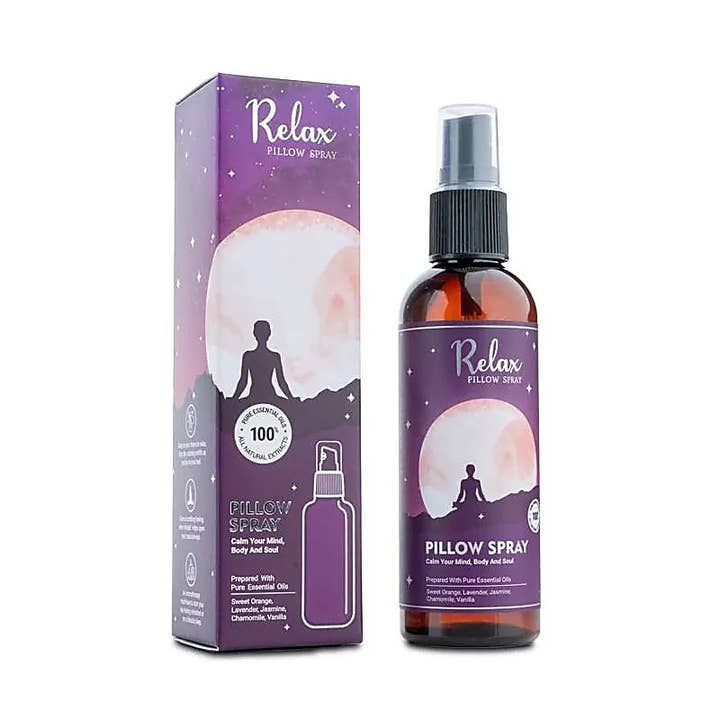 Natural Relax air freshener with essential oils in spray for wholesale by Casa Lotus