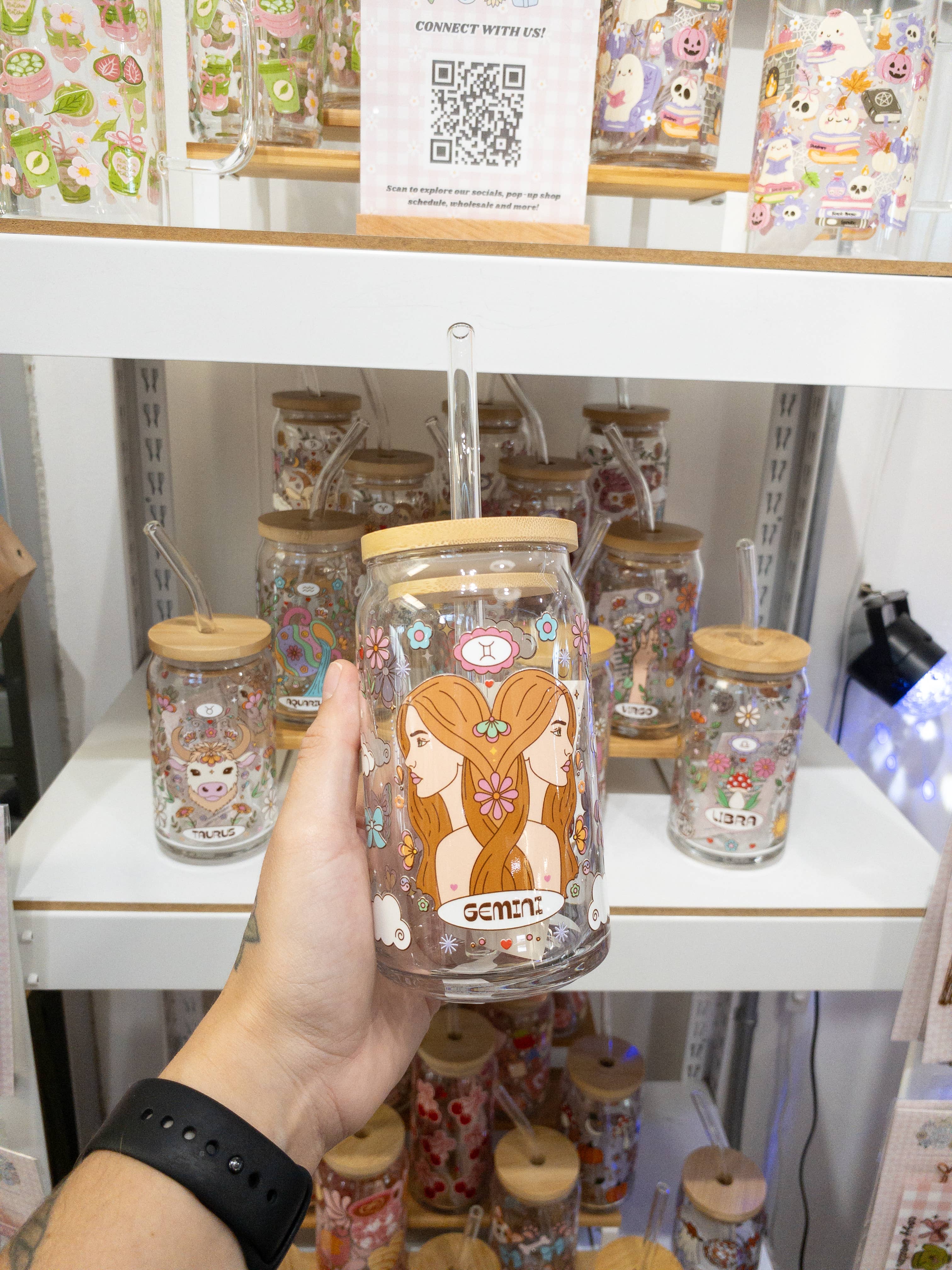 Be Bold Stay Bold - Wholesale Drinking Glass/Cup - Zodiac Glass Cups – 16oz2