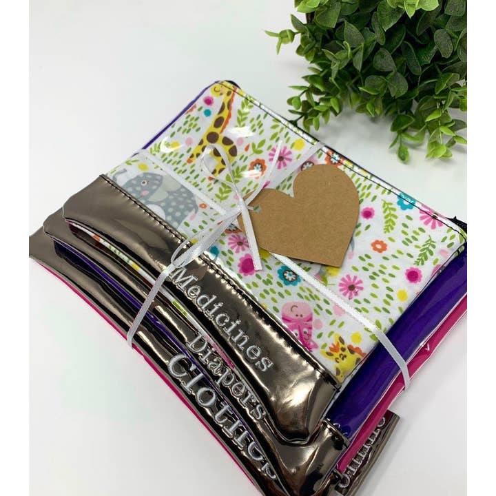 OMMO Designs – wholesale Blötväska - Barn och baby – Personlig Present För Flicka Stor Dragkedja Våt Bag Strandväska Med Dragkedja Liten Dragkedja Pouch Anpassade Valentines Present