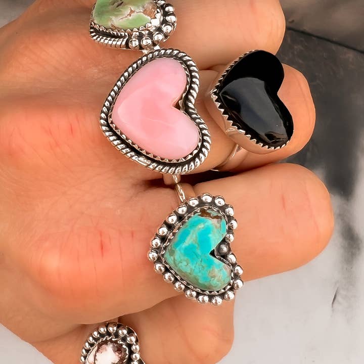 Krush Kandy - Wholesale Cocktail/Statement Ring - With All My Love Single Stone Heart Ring MADE TO ORDER