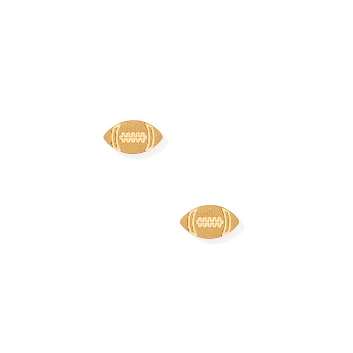LINNY CO - Wholesale Stud/Post Earrings - Screwback Stud Earrings - Football2