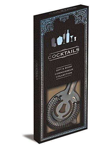 Cocktails Gift Set: Book and Cocktail Strainer for wholesale by Boon Books