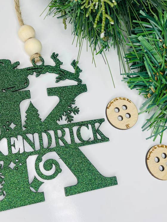 Monogram Ornament for wholesale by Xtina’s Craft Corner