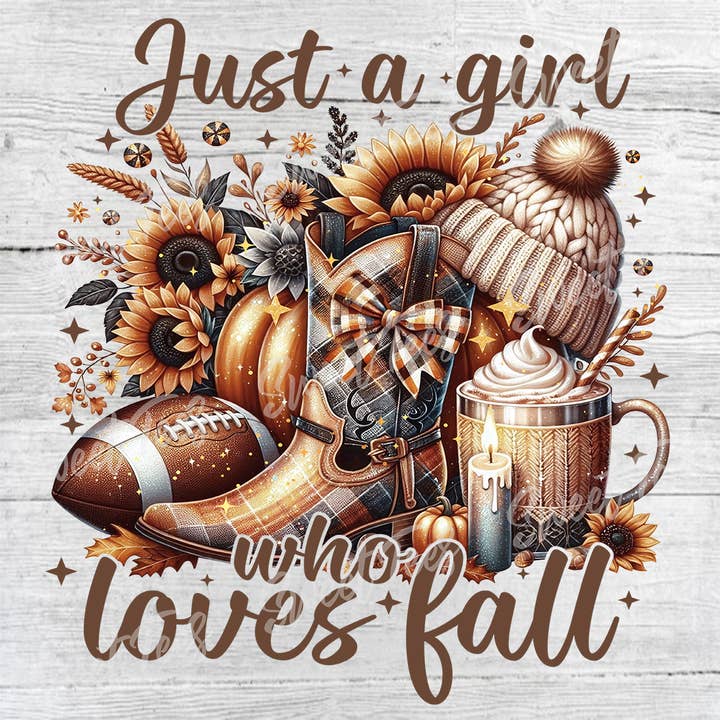 Gewoon een meisje dat dol is op herfstsublimatieoverdracht voor wholesale door Sweet Tees