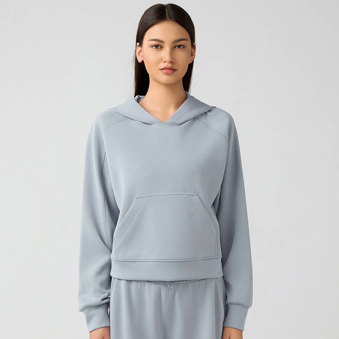 Sodalemon – wholesale Hoodie – Women's – Women Fitness Outdoor Loose With Pocket Casual Sport Hoodie3