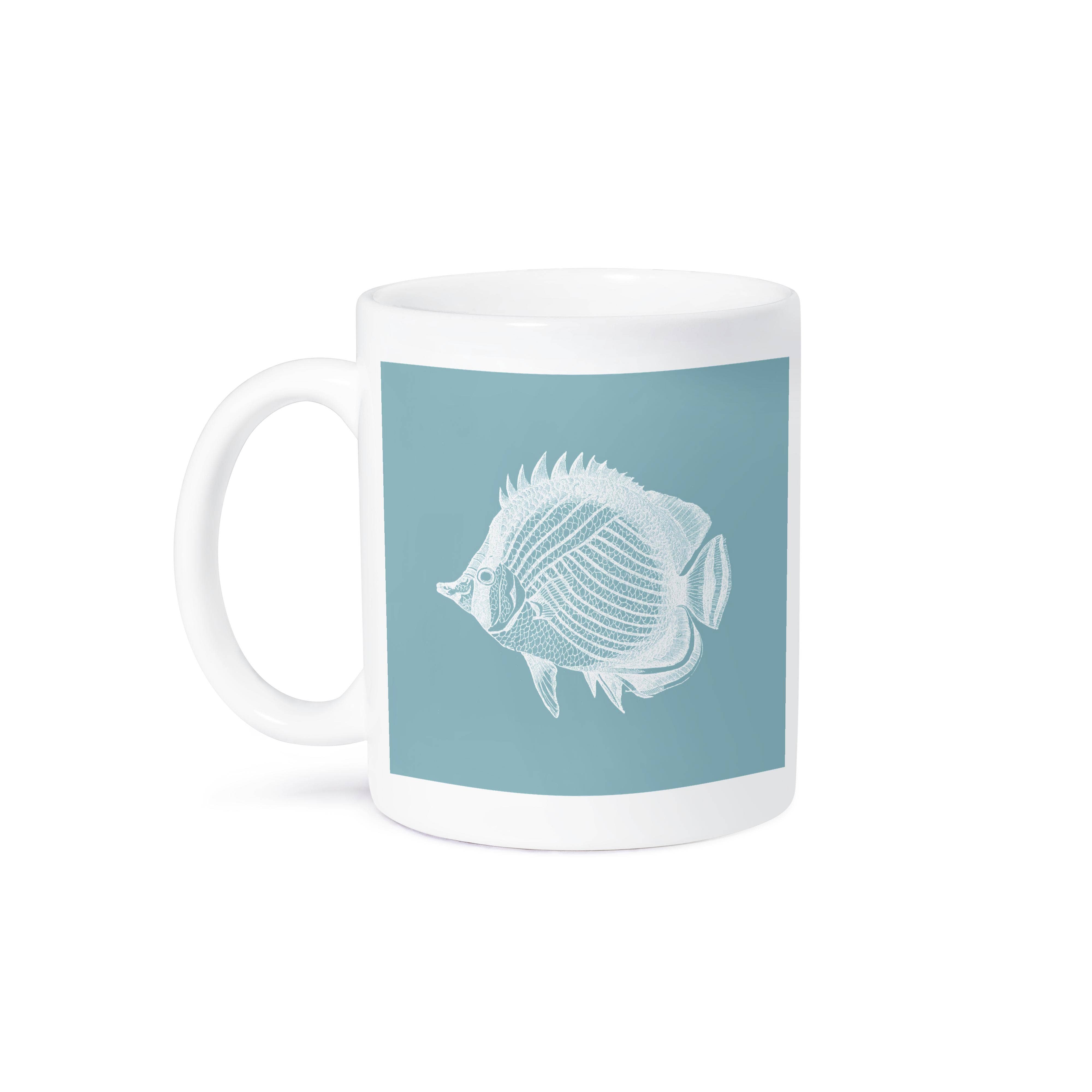 3dRose - Wholesale Coffee Mug - 3dRose, Blue Butterflyfish Tropical Fish print Exotic modern sea ocean marine, Mug8