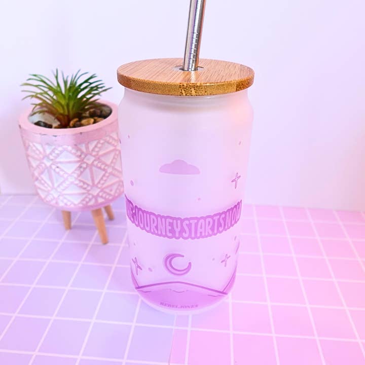 RebelJones - Wholesale Insulated Mug/Tumbler - The Journey Starts Now frosted tumbler