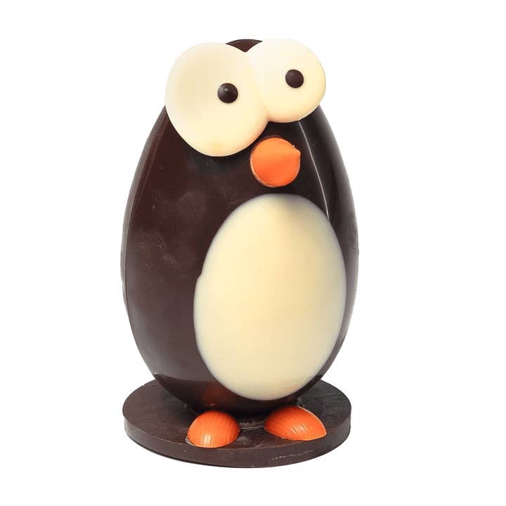Dark chocolate penguin 300g for wholesale by The Belgian Chocolate Makers