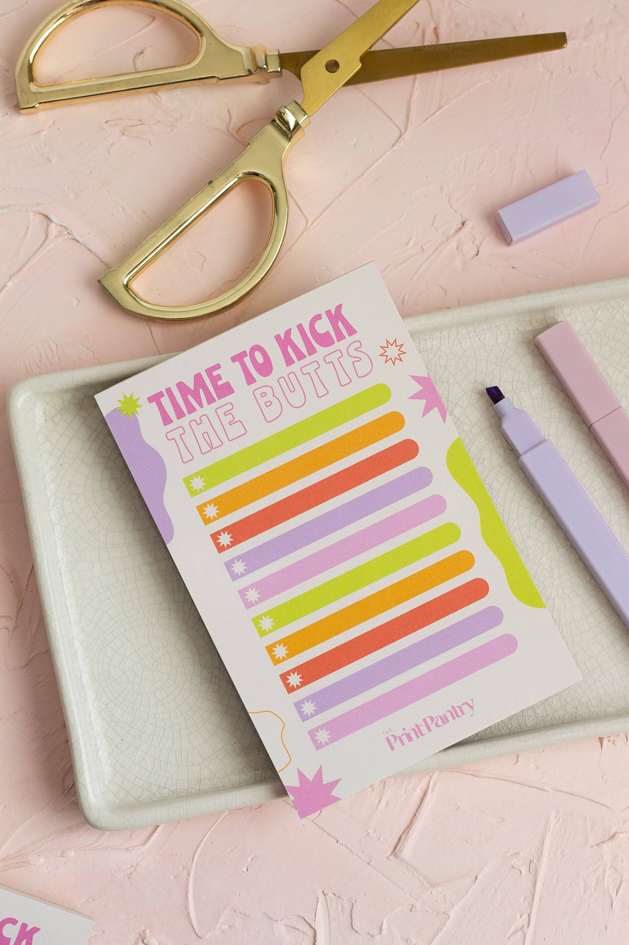 The Print Pantry - Wholesale Notepad - Kick the Butts Notepad8