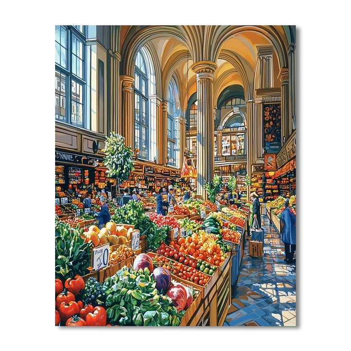 Artistry Rack – Kit de artesanato DIY por atacado – Mercado da Cidade de Rijeka - Kit de Pintura por Números DIY3