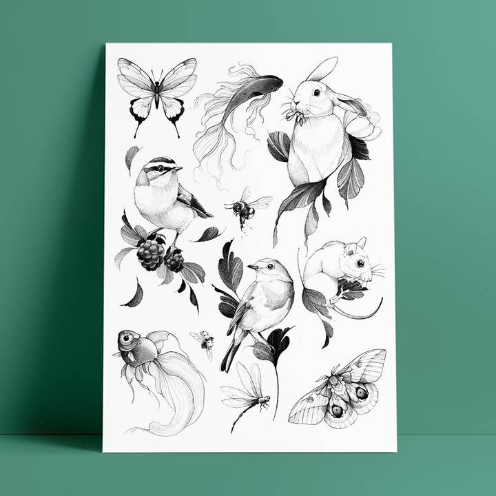 Temporary tattoos - Love is in the fields  for wholesale by Bernard Forever