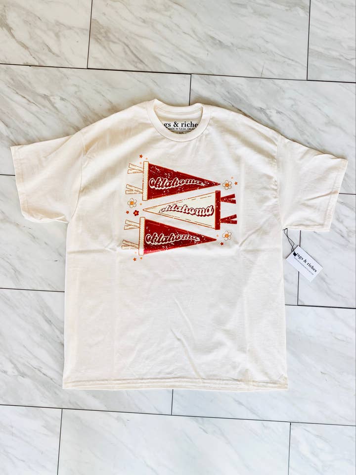 T-shirt Flag Oklahoma pour la vente par Lenny Lane